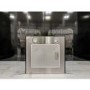 Refurbished electriQ EIQCURV60SCTOUCH 60cm Curved Glass Touch Control Chimney Cooker Hood Stainless Steel