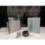 Refurbished electriQ EIQCURV60SCTOUCH 60cm Curved Glass Touch Control Chimney Cooker Hood Stainless Steel