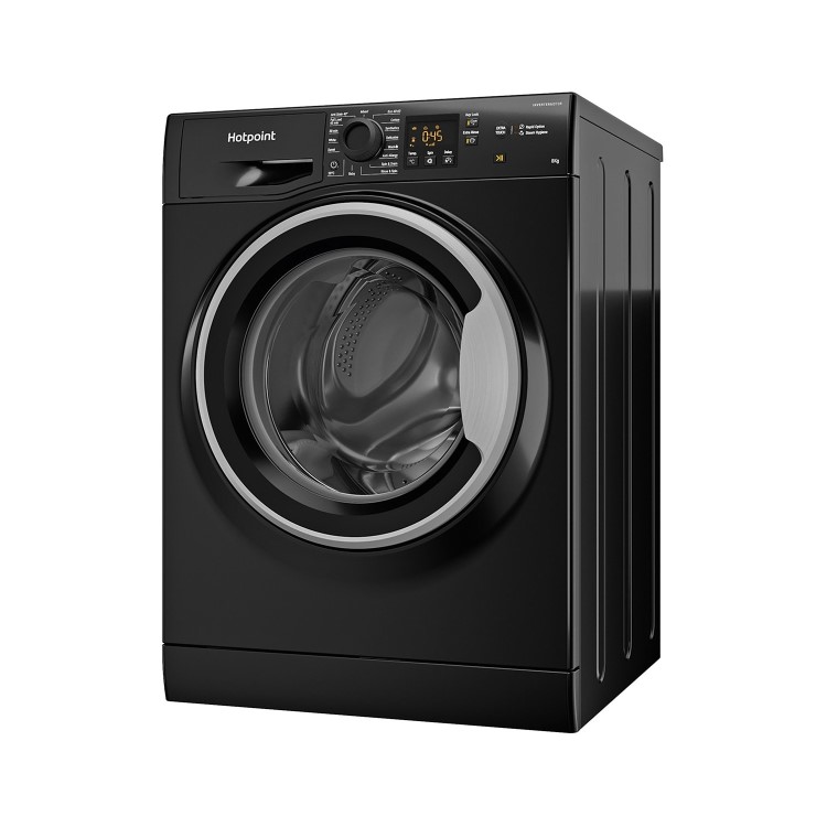 Hotpoint 8kg 1600rpm Freestanding Washing Machine - Black