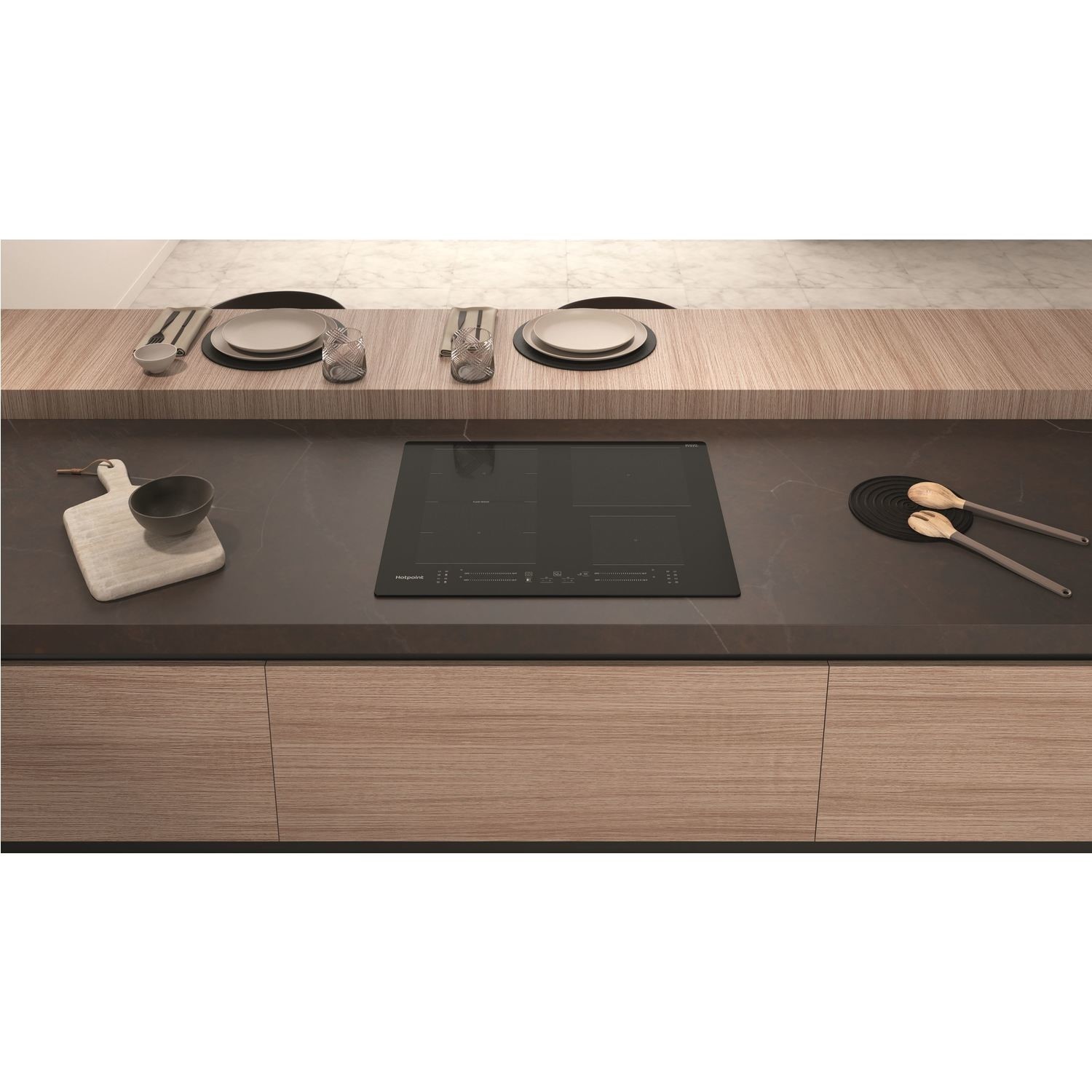 Hotpoint TS5760FNE 59cm 4 Zone Induction Hob with Flexi Space