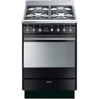 Smeg Concert 60cm Dual Fuel Cooker - Black Smeg Concert 60cm Dual Fuel Cooker - Black