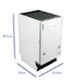 GRADE A2 - electriQ 10 Place Slimline Fully Integrated Dishwasher