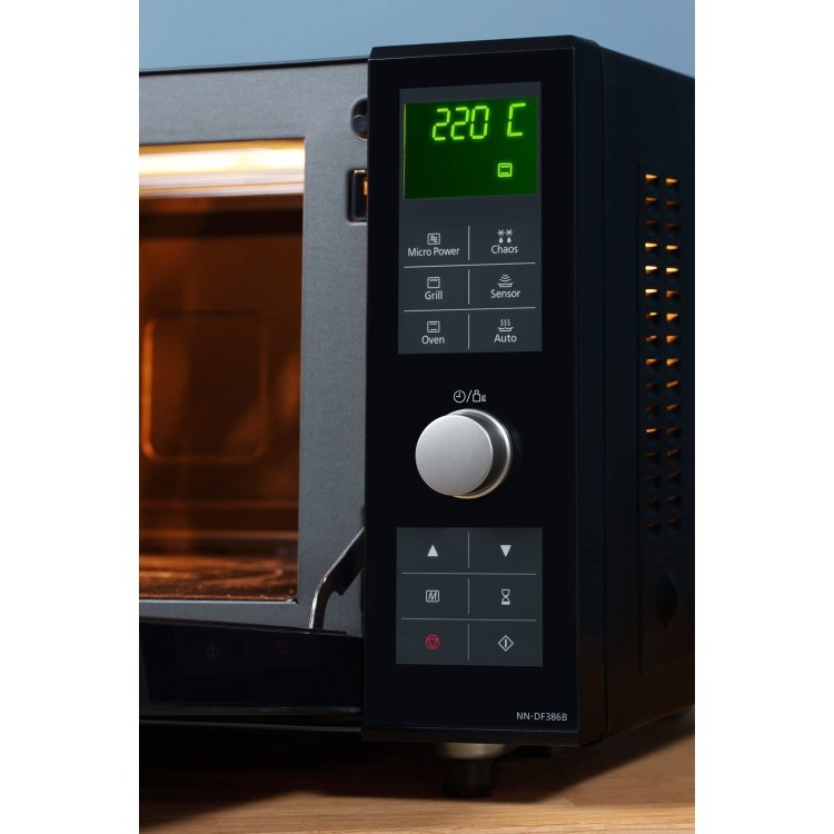 Refurbished Panasonic NN-DF386BBPQ 23L 1000W Combination Microwave Black