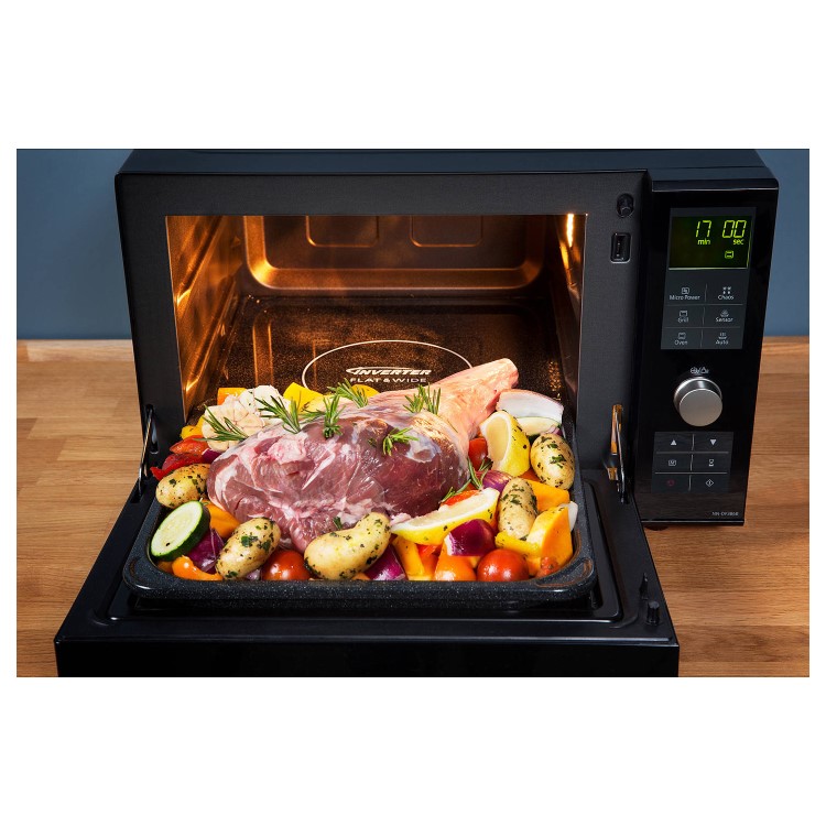 GRADE A3 - Panasonic NN-DF386BBPQ 23L Combination Microwave Oven - Black
