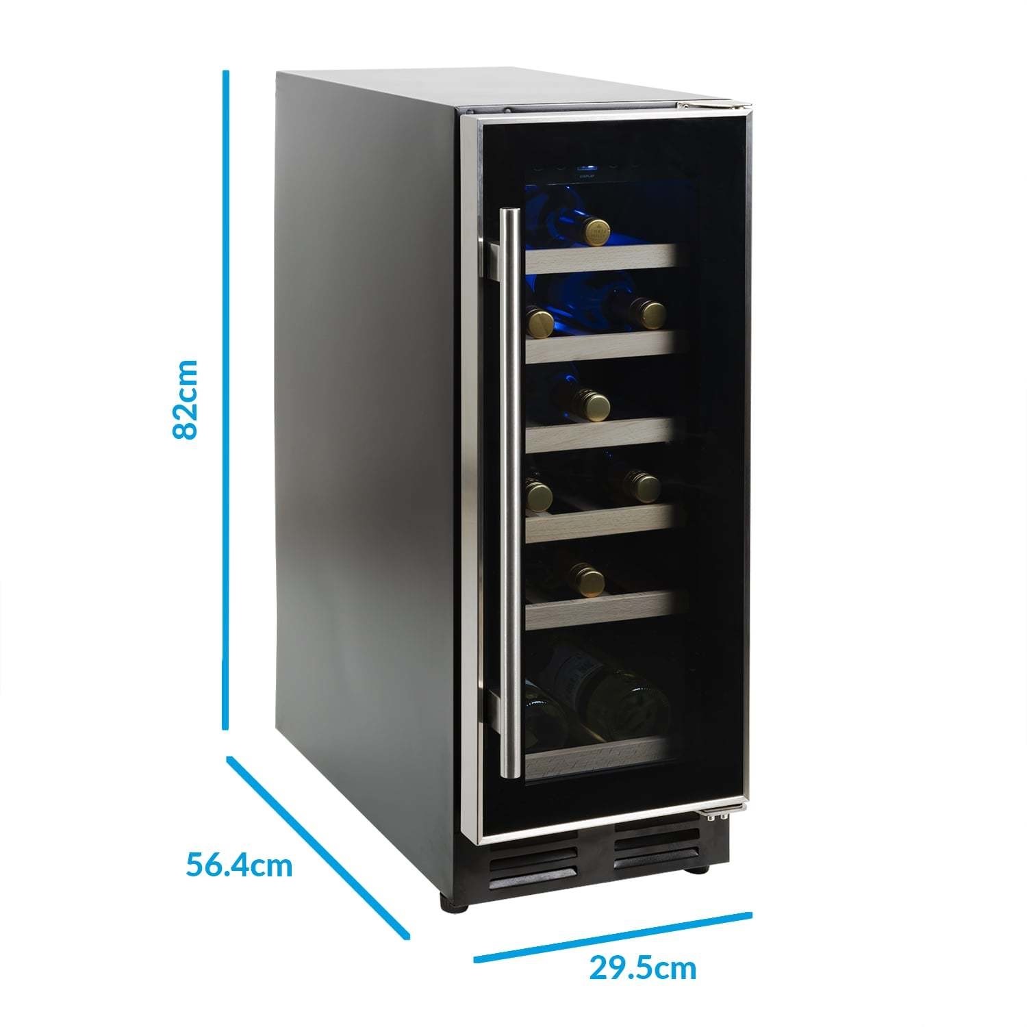 Refurbished electriQ EQWINECH30 Freestanding 18 Bottle Single Zone