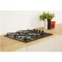 Indesit Aria 58cm 4 Burner Gas Hob - Black