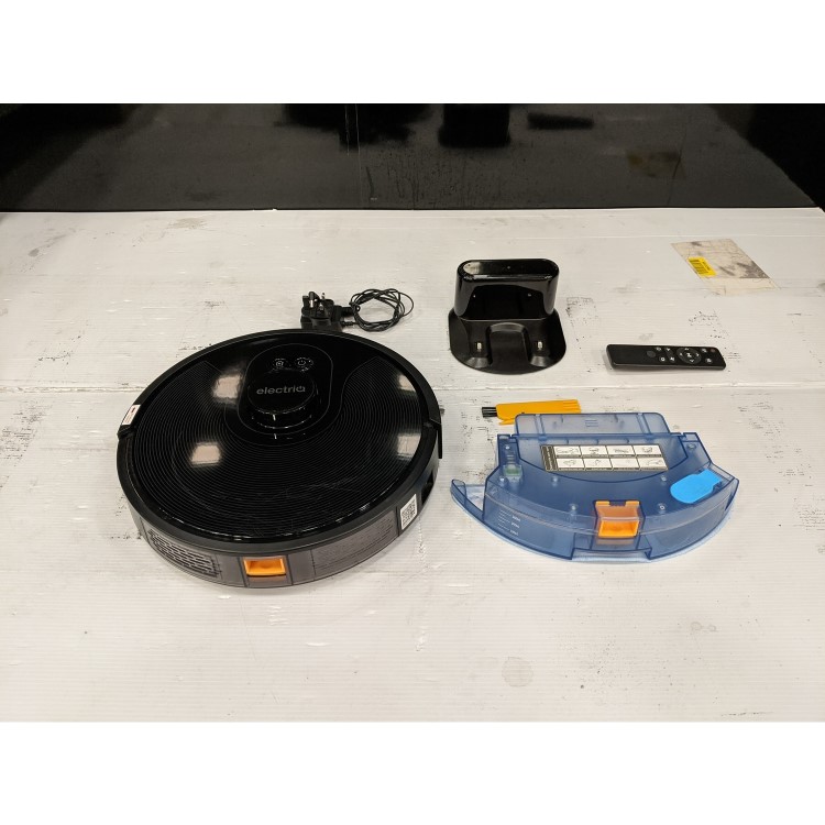 Refurbished electriQ iQlean-LR01 HELGA Robot Vacuum Cleaner and Mop 4000Pa Suction Black
