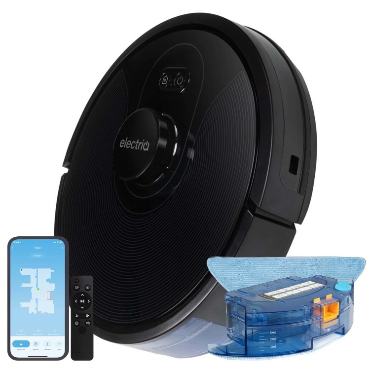 Refurbished electriQ HELGA Robot Vacuum Cleaner - 4000Pa Suction - LDS Laser navigation and HEPA Filter