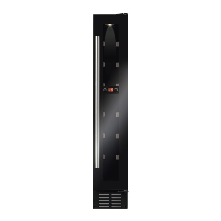Refurbished CDA FWC153BL Freestanding 7 Bottle Single Zone Wine Cooler Black