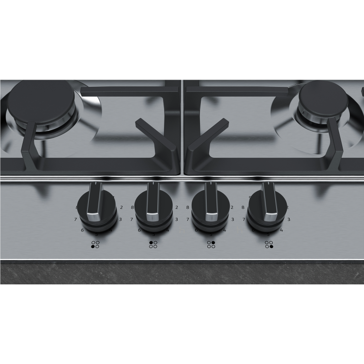 GRADE A2 - Neff T27DS59N0 N70 75cm Five Burner Gas Hob Stainless Steel With Cast Iron Pan Stands
