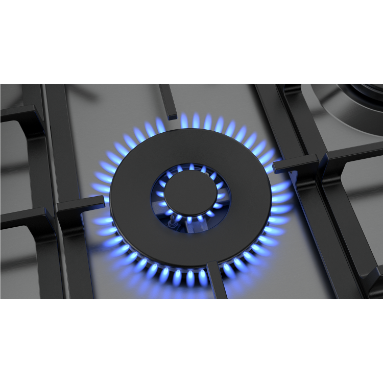 GRADE A2 - Neff T27DS59N0 N70 75cm Five Burner Gas Hob Stainless Steel With Cast Iron Pan Stands