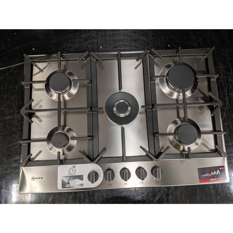 Refurbished Neff N70 T27DS59N0 75cm 5 Burner Gas Hob Stainless Steel