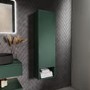 Single Door Green Wall Mounted Tall Bathroom Cabinet 350 X 1250mm - Lugo