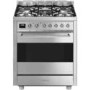 Smeg Symphony 70cm Dual Fuel Range Cooker - Stainless Steel