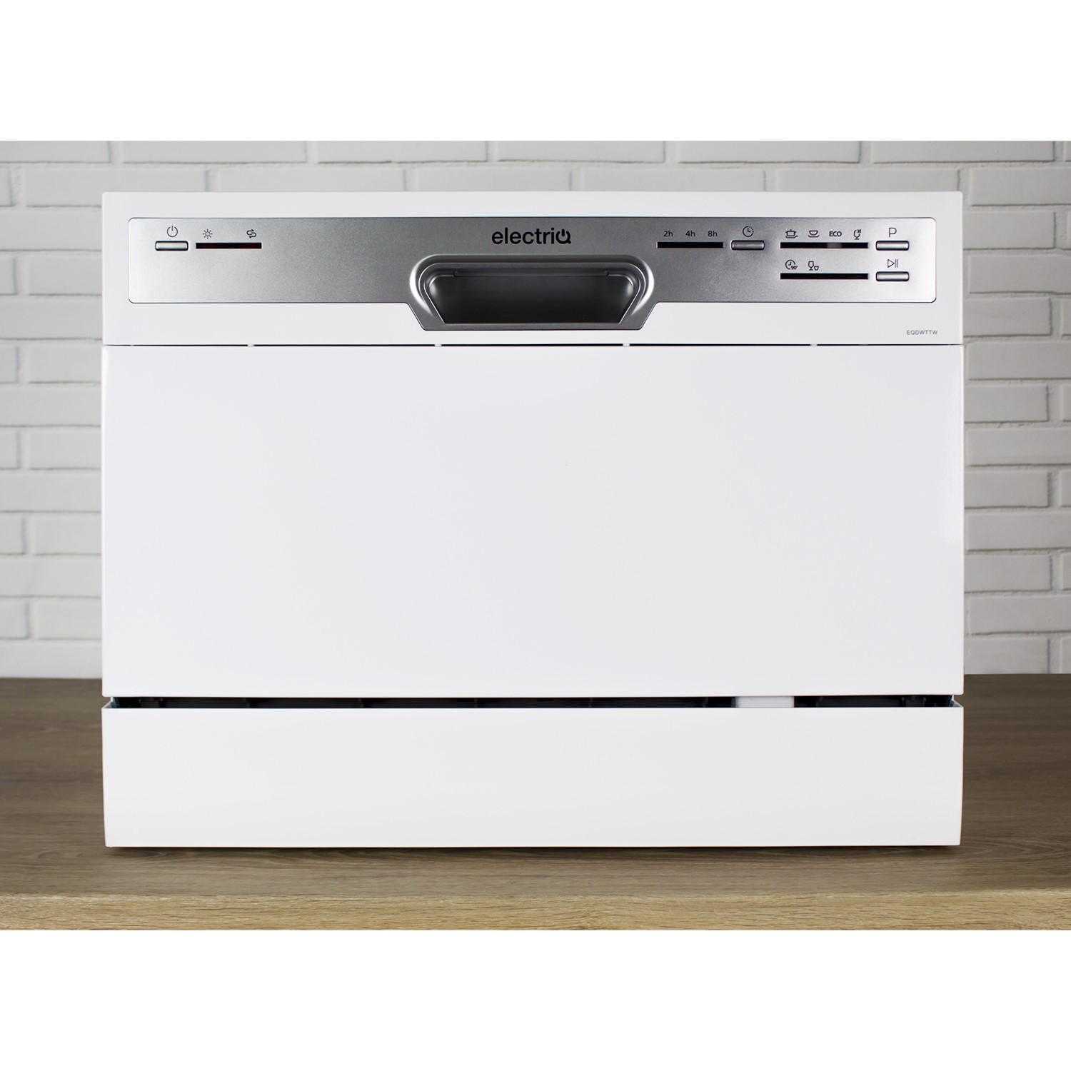 GRADE A3 electriQ Freestanding Compact Table Top 6 Place Dishwasher White 77702126/1/A1