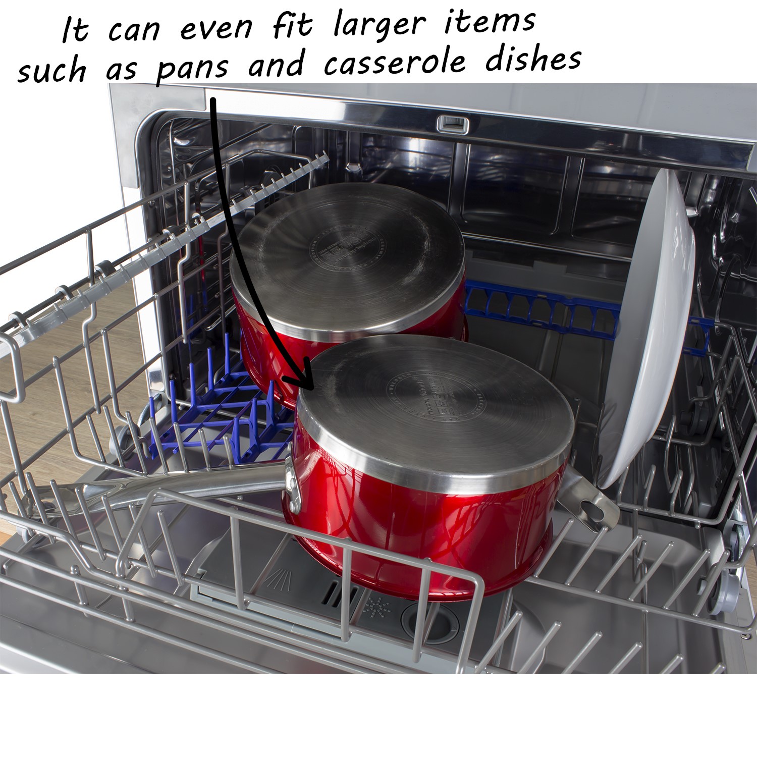 GRADE A1 electriQ 6 Place Freestanding Compact Table Top Dishwasher