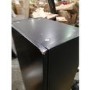GRADE A2 - Black Wall Mounted Tall Bathroom Cabinet 400mm - Roxbi