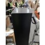 GRADE A2 - Black Wall Mounted Tall Bathroom Cabinet 400mm - Roxbi