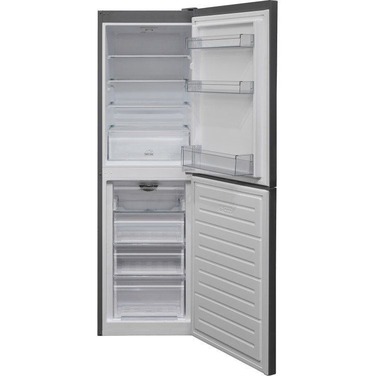 GRADE A3 - Hotpoint HBNF55181S 245 Litre Freestanding Fridge Freezer 50/50 Split Frost Free 55cm Wide - Silver