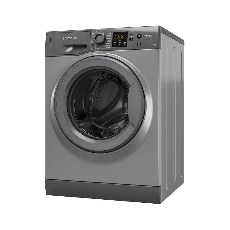 Hotpoint NSWM943CGGUKN 9kg 1400rpm Freestanding Washing Machine - Graphite