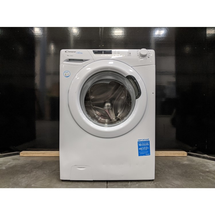 Refurbished Candy Ultra HCU14102DE/1-80 Freestanding 10KG 1400 Spin Washing Machine White