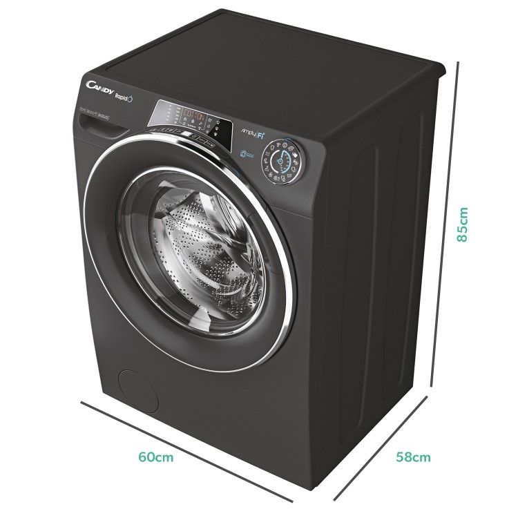 Candy 10kg 1600rpm Freestanding Washing Machine - Graphite