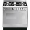 Refurbished Smeg CC92MX9 Cucina Double Cavity 90cm Dual Fuel Range Cooker - Stainless Steel