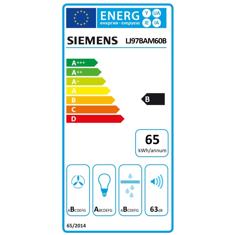 Refurbished Siemens iQ500 LJ97BAM60B 90cm Canopy Cooker Hood Black