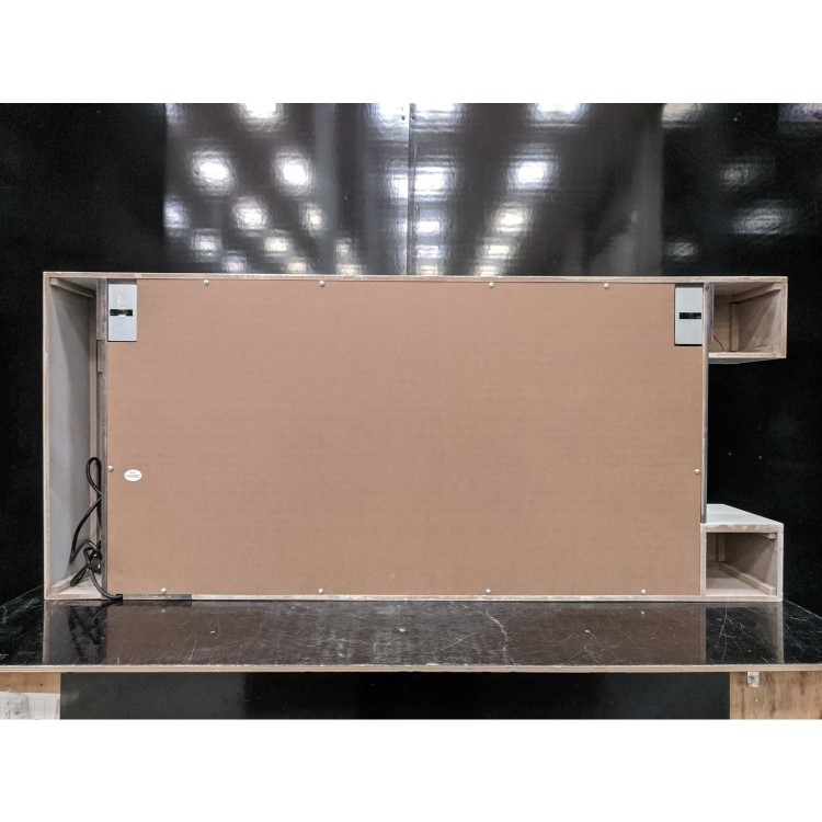 GRADE A2 - White Wall Mounted Electric Fireplace Suite with LED Lights - Amberglo