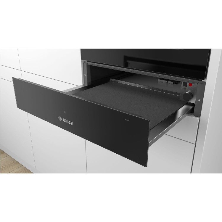 Bosch Series 6 14cm Height Warming Drawer - Black