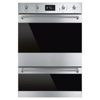 Smeg DOSP6390X Classic Built-In Electric Double Oven - Stainless Steel  Smeg DOSP6390X Classic Built-In Electric Double Oven - Stainless Steel