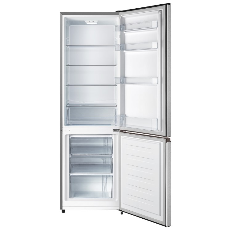 Refurbished Fridgemaster MC55265AFS Freestanding 269 Litre 70/30 Fridge Freezer Silver