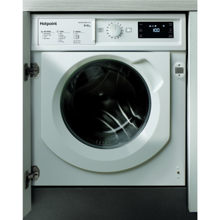 Refurbished Hotpoint BIWDHG961484 Integrated 9/6KG 1400 Spin Washer Dryer