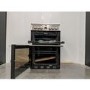 Refurbished Stoves Sterling 600DF 60cm Double Oven Dual Fuel Mini Range Cooker Stainless Steel