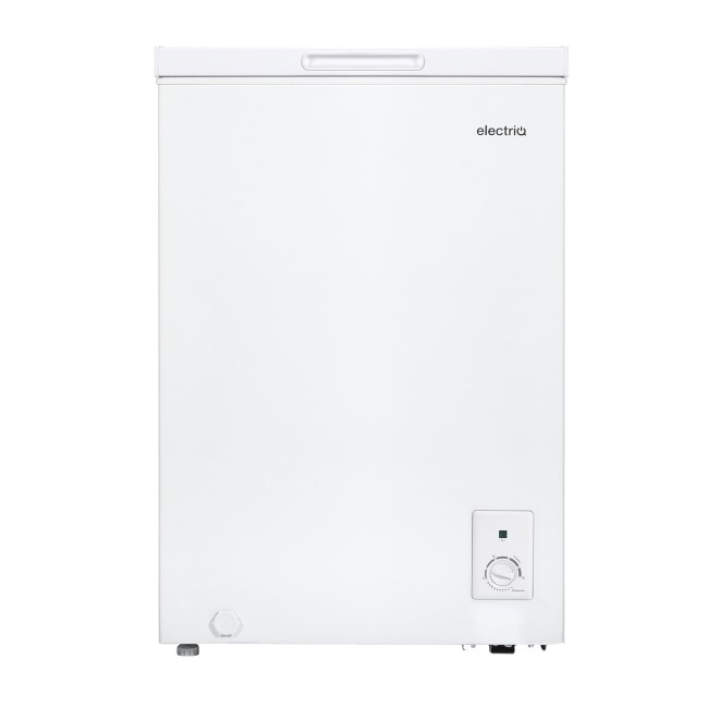 electriQ 99 Litre Chest Freezer With Outbuilding Use - White