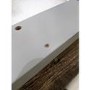 GRADE A3 - Grey and Wood Two Tone Freestanding Electric Fireplace Suite with Black Stove - Amberglo