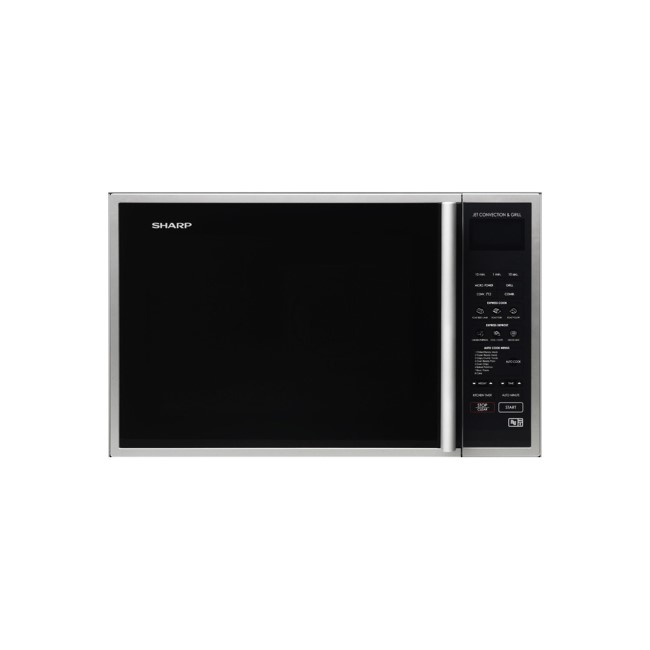 GRADE A3 - Sharp R959SLMAA 40L Digital Combination Microwave Oven - Silver & Black