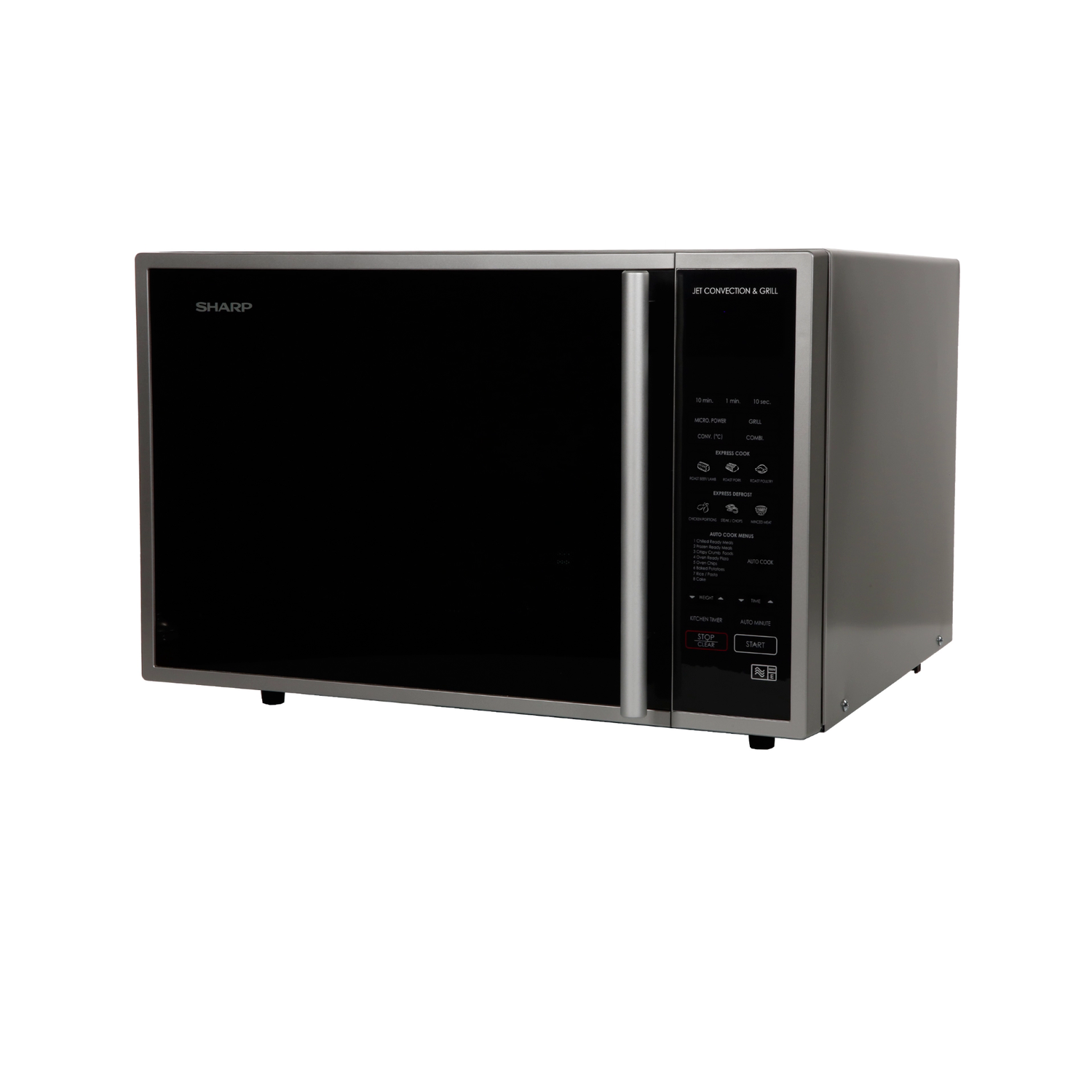 Black and online silver microwave