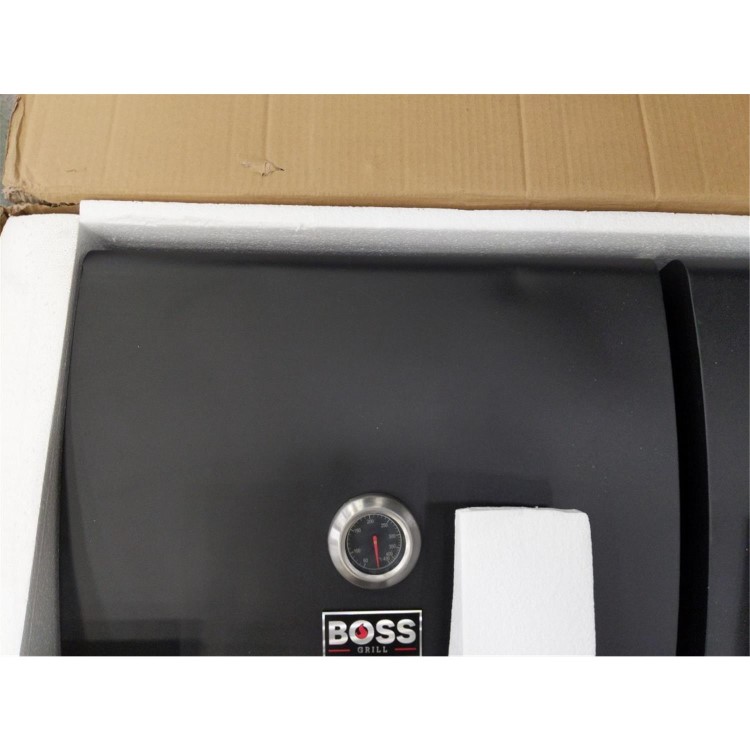 Refurbished Boss Grill Georgia Dual Fuel - 3 Burner Gas & Charcoal BBQ Grill - Black