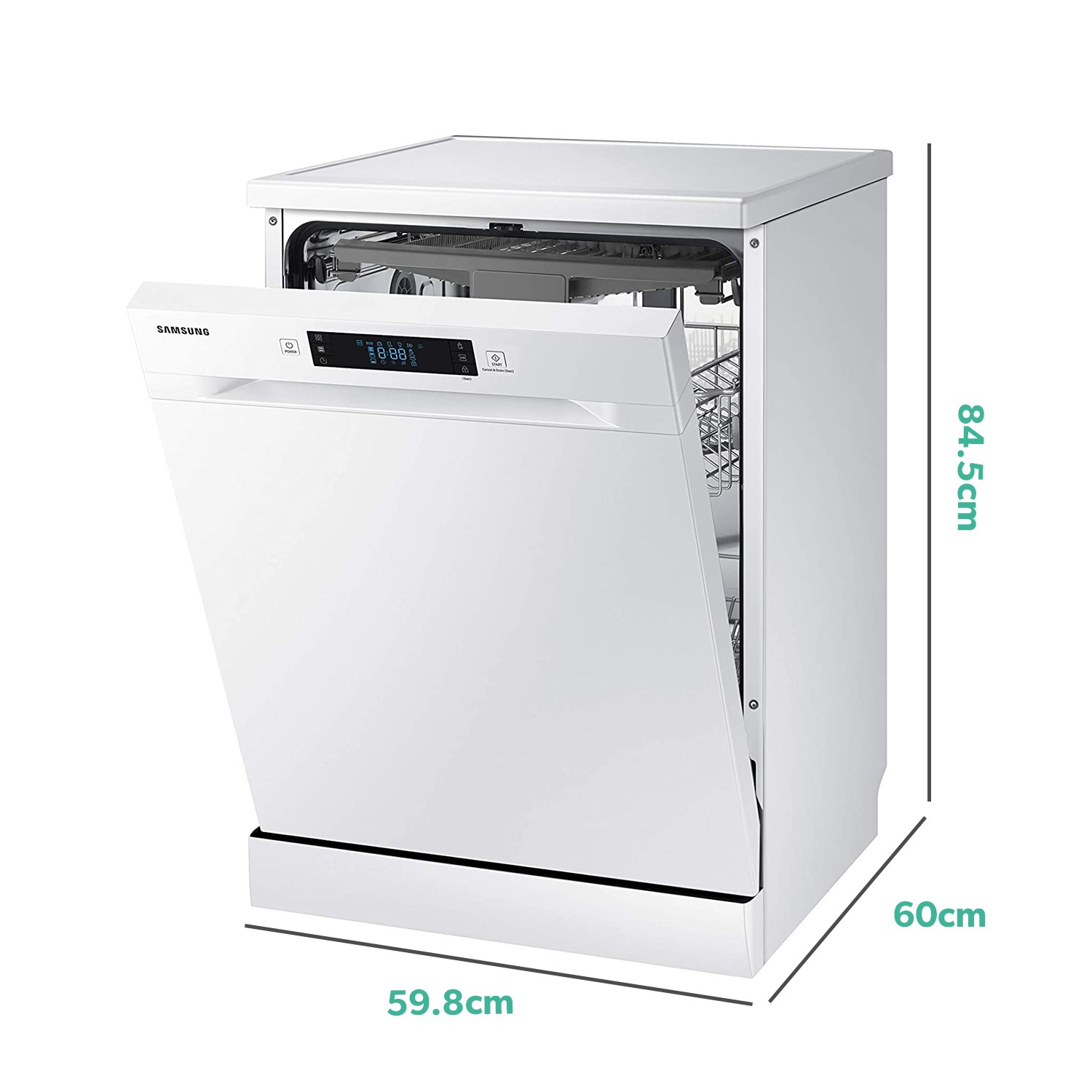 Samsung Series 6 Freestanding Dishwasher White DW60M6050FW