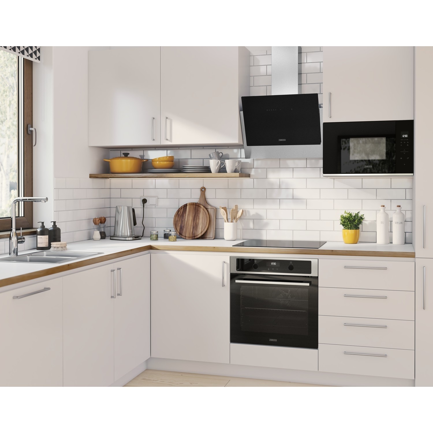 Zanussi Series 60 Self Cleaning Electric Single Oven with PlusSteam Stainless Steel ZOPND7X1