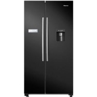 Hisense 578 Litre Side-By-Side American Fridge Freezer - Black