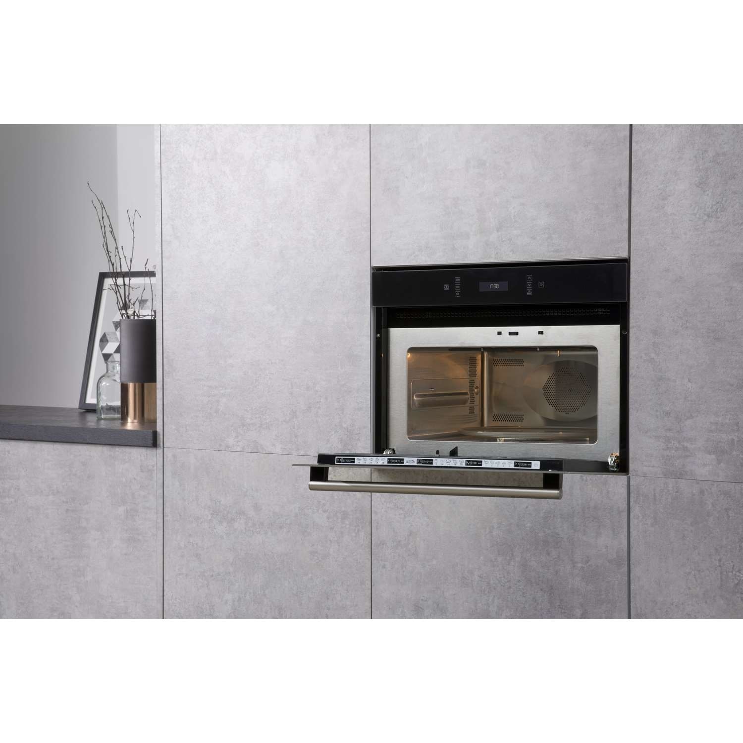 Hotpoint Built In Combination Microwave Oven Stainless Steel MP676IXH