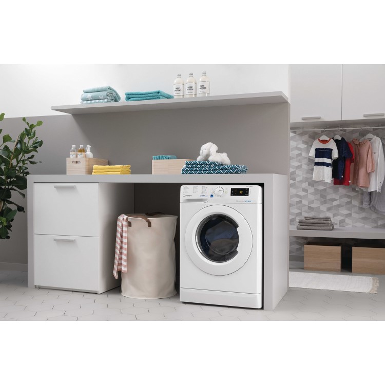 Refurbished Indesit Innex BWE91485XWUKN Freestanding 9KG 1400 Spin Washing Machine White