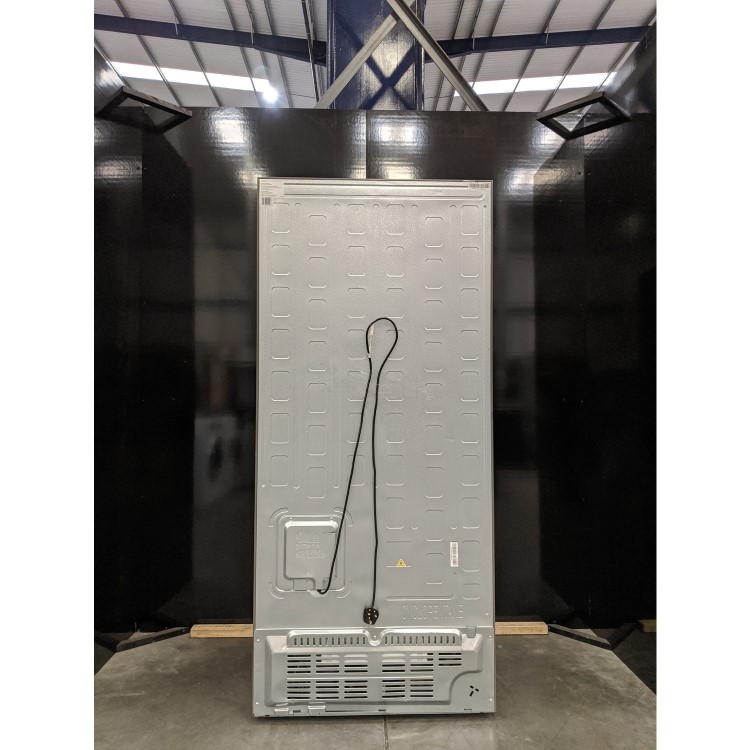 Refurbished Hisense RQ563N4AI1 Freestanding 432 Litre Four Door American Fridge Freezer Stainles Steel