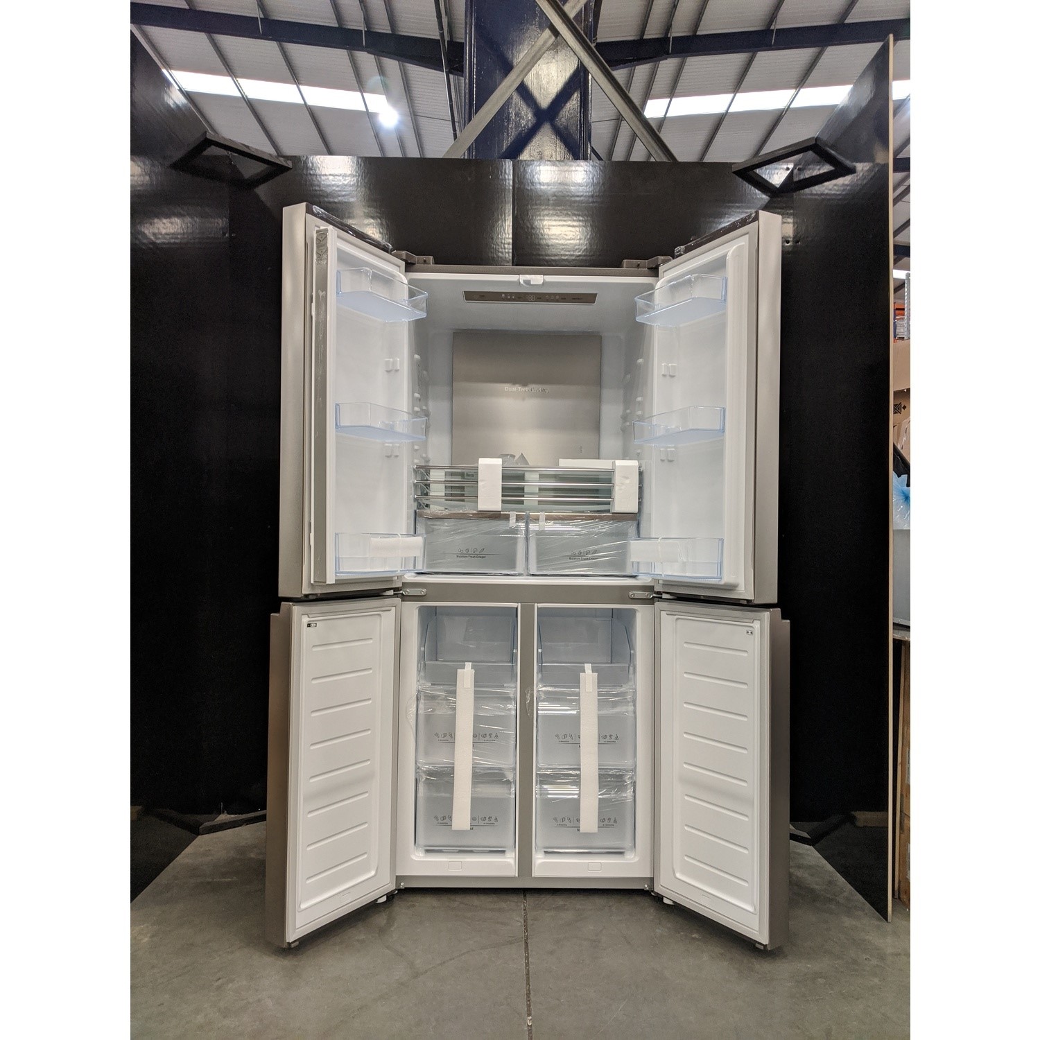 Refurbished Hisense RQ563N4AI1 Freestanding 432 Litre Four Door