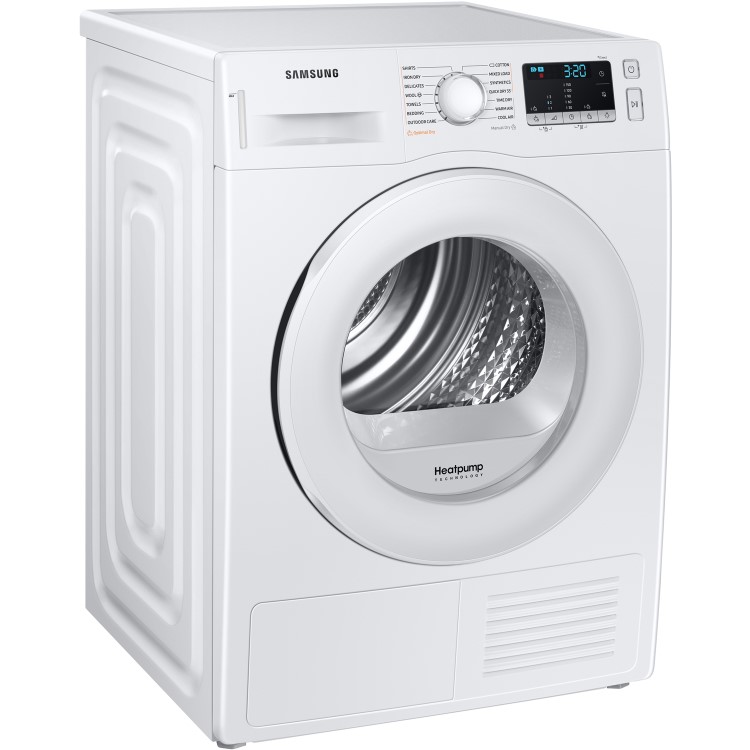 Refurbished Samsung DV80TA020TE/EU Freestanding Heat Pump 8KG Tumble Dryer White