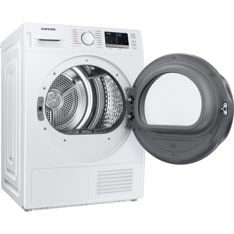Refurbished Samsung DV80TA020TE/EU Freestanding Heat Pump 8KG Tumble Dryer White