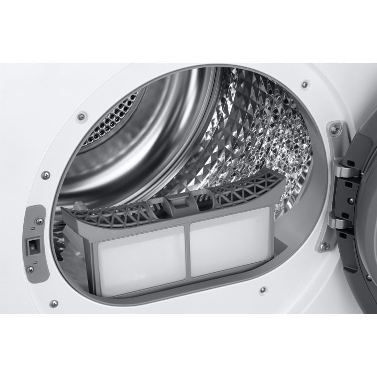 Refurbished Samsung DV80TA020TE/EU Freestanding Heat Pump 8KG Tumble Dryer White
