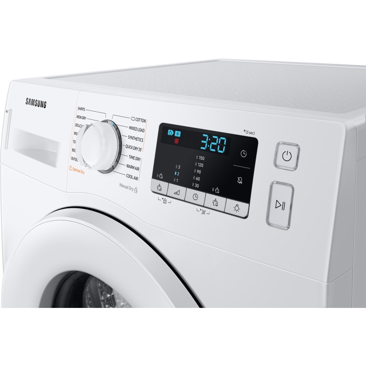 Refurbished Samsung DV80TA020TE/EU Freestanding Heat Pump 8KG Tumble Dryer White